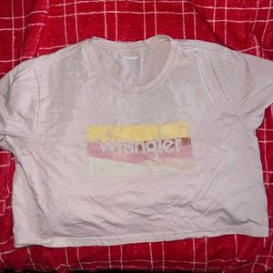 Wrangler crop top tee